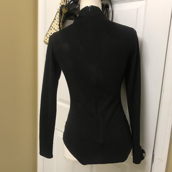 MINKPINK BLACK SUEDE BODYSUIT S - Picture 2 of 3